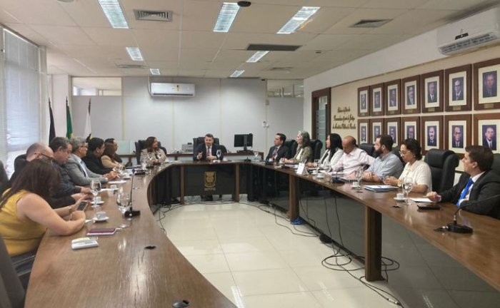 Reunião com membros e diretores para alinhar trabalho 