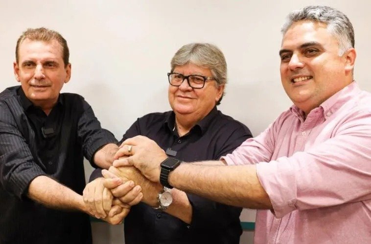 Chico Mendes, João Azevedo e o Dr. Pablo Leitão 