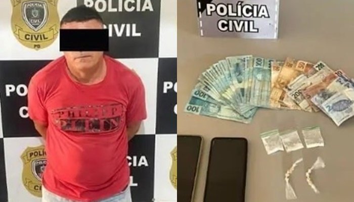 Imagem da prisão realizada pelo GTE em São José dos Ramos 