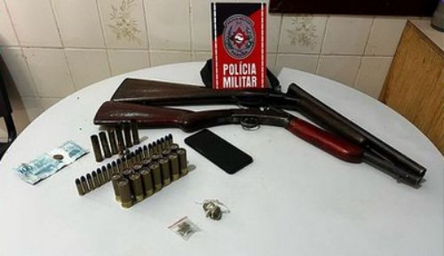 Material ilícito apreendido em ação da Polícia Militar