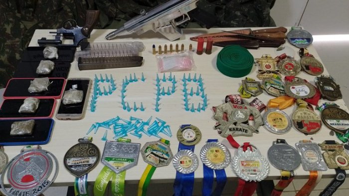 Material ilícito apreendido em ação da Polícia Civil