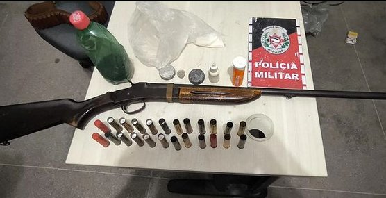 Arma de fogo apreendida em ação da Polícia Militar