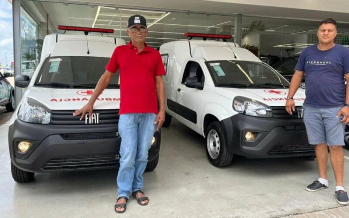 Ambulâncias por meio de emenda parlamentar dos deputados Chico Mendes e Dr. Romualdo