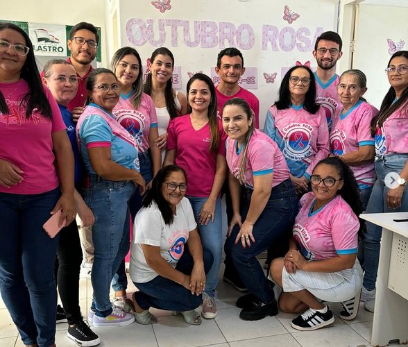 Campanha Outubro Rosa na cidade de Lastro