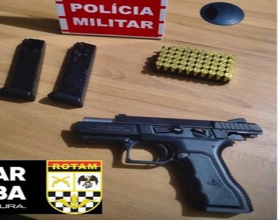 Arma de fogo apreendida em ação da Polícia Militar