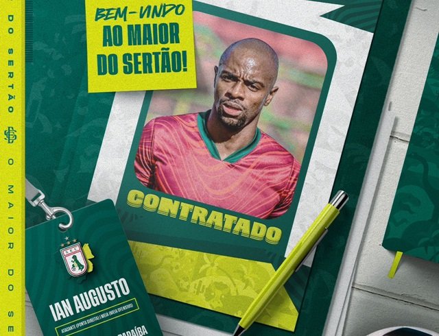 Novo contratado do Sousa, Ian Augusto