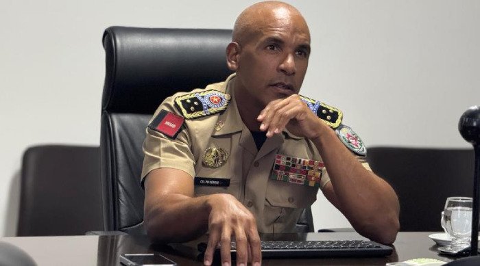 Comandante-geral da corporação, o coronel Sérgio Fonseca