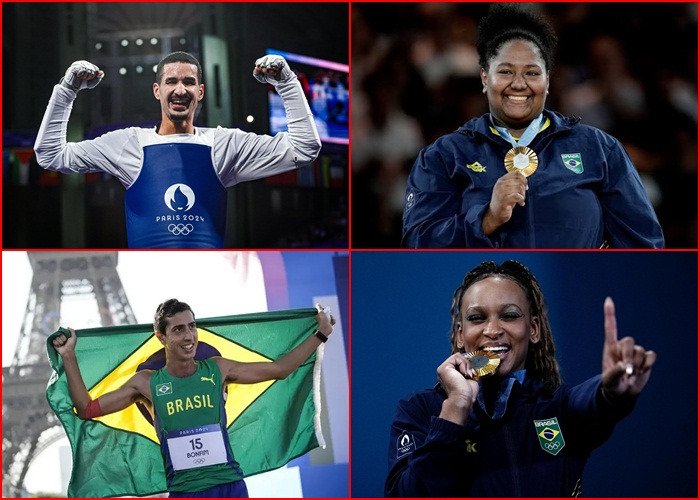 Atletas que conquistaram medalhas nas Olimpíadas de Paris 2024