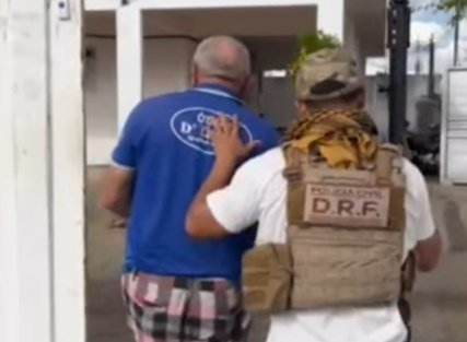 Prisão realizada pela Polícia Civil durante a Operação Hagnos 