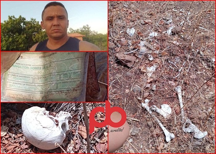 Ossada humana encontrada na região de Santa Cruz