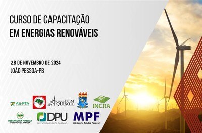  "Curso de Capacitação em Energias Renováveis"