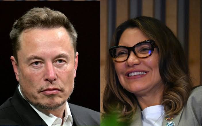  Elon Musk  e a primeira-dama do Brasil, Rosângela da Silva