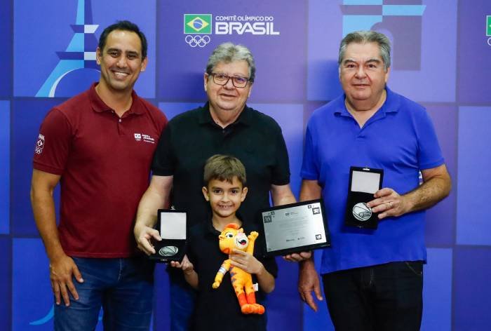 Cerimônia de premiação de atletas