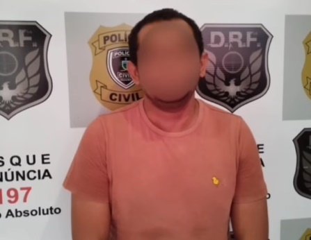 Homem preso pela equipe da Delegacia de Roubos e Furtos (DRF) de Patos