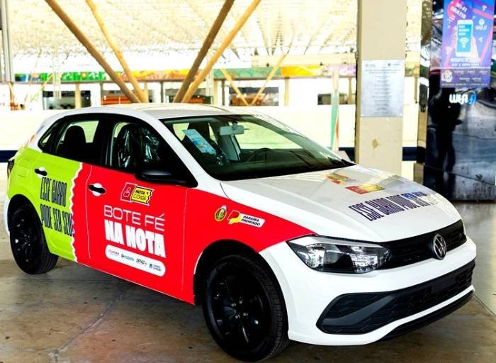 Carro zero quilômetro para o sorteio do Nota Cidadã