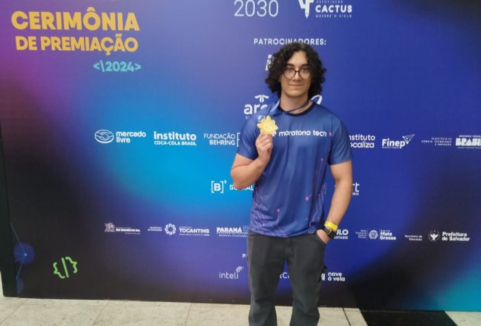 Medalha de ouro na Maratona Tech