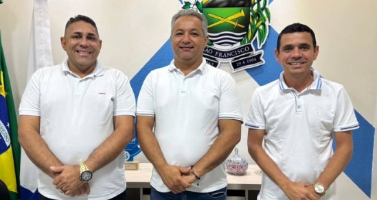 Prefeito de Aparecida, João Neto, Prefeito de São Francisco Gerôncio Júnior, prefeito de Santa Cruz Alberto Braz 