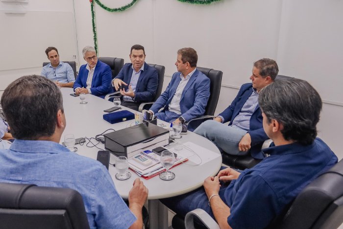 Leo Bezerra recebe executivos da TIM, que anunciam cobertura de internet 5G em todos os bairros de João Pessoa