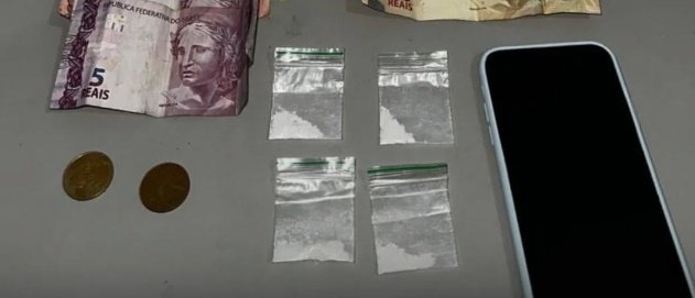 Material apreendido pela polícia militar em Santa Rita 
