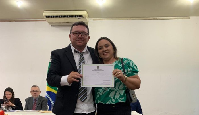 Diplomação do vereador reeleito, Mailson Dantas