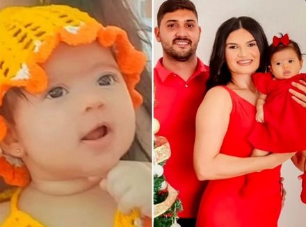 Pequena Clara Helena, de apenas 4 meses