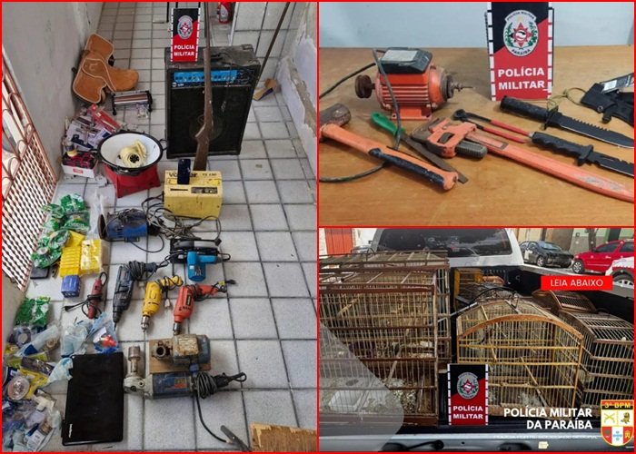 Material ilícito apreendido em ação da PM, em Santa Luzia