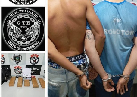 Prisão de dois homens com drogas
