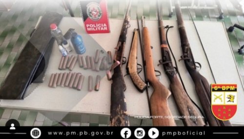 Apreensão de arma de fogo na cidade de Cajazeiras