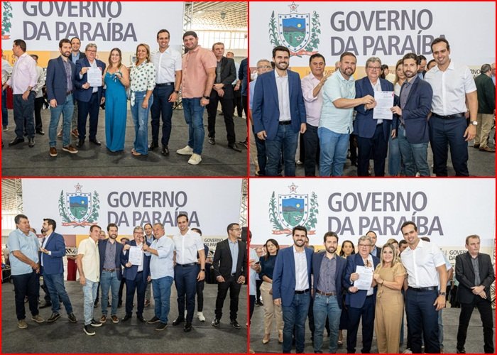 Entrega de ônibus escolares destinados a diversos municípios paraibanos