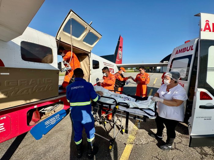 Transporte aeromédico realiza transferência ágil e salva vida de paciente de Cajazeirinhas