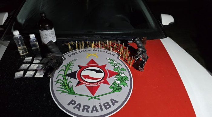 Apreensão de armas de fogo e munições na Paraíba