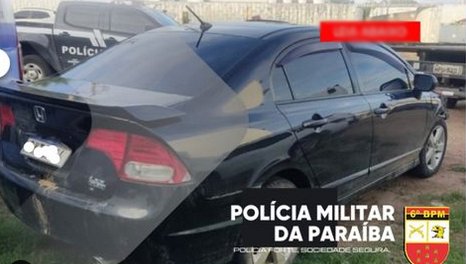 Veículo roubado no município de Nazarezinho