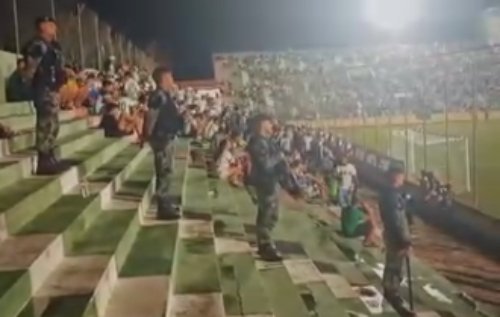 Policiamento na partida entre Sousa e Campinense