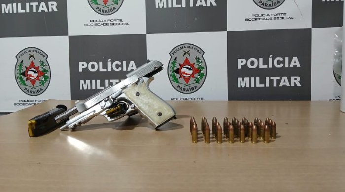 Arma de fogo apreendida em ação da Polícia Militar