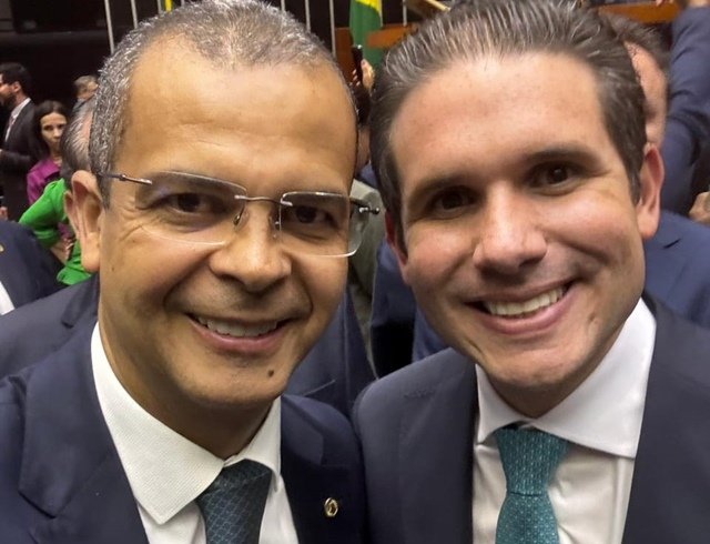 Deputado Estadual, Jutay Menezes, e Hugo Motta