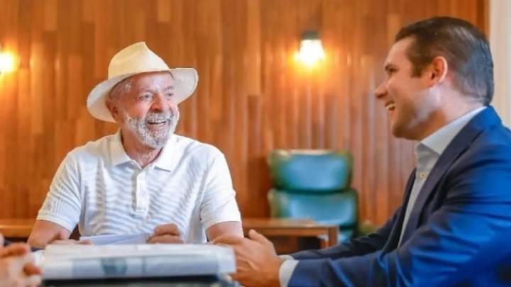 Presidente Lula, e Hugo Motta