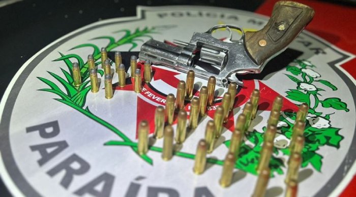 Armas de fogo apreendidas em ação da Polícia Militar