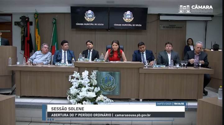 Sessão Solene da Câmara de Vereadores de Sousa