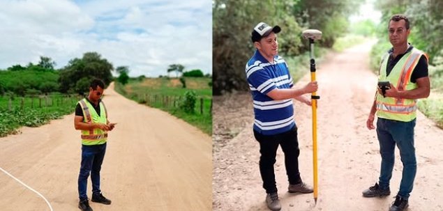 Prefeitura de Aparecida realiza levantamento topográfico nos sítios Verdes, Angicos e Veneza