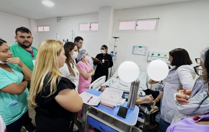 Visitas a pacientes oncológicos com equipe multiprofissional