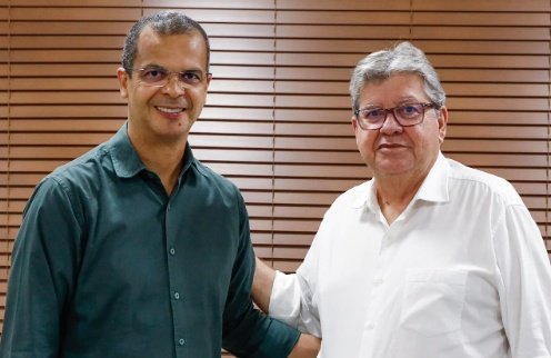Deputado Estadual Jutay Meneses (Republicanos) e o Governador da Paraíba, João Azevêdo 