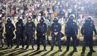 Policiamento do jogo entre Sport e Sousa