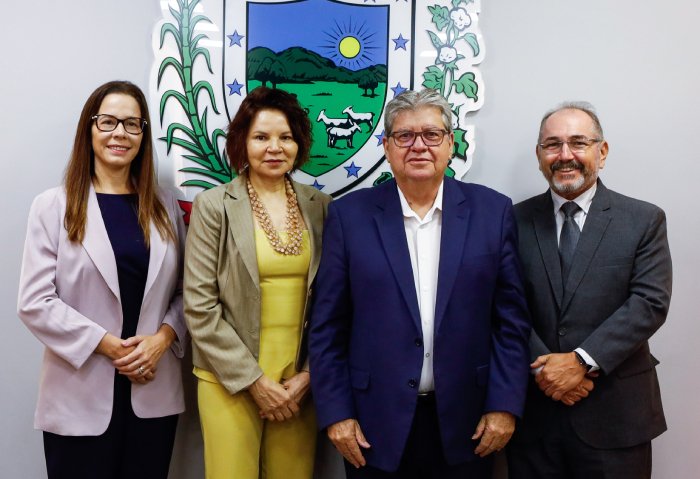 Visita da presidente do TRT-PB à João Azevêdo