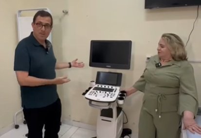 Deputado federal Gervásio Maia (PSB) e a prefeita de Brejo dos Santos, Luciene Almeida 