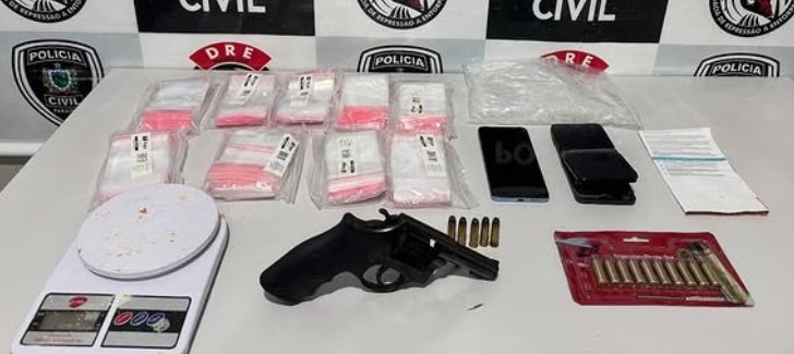 Arma apreendida pela polícia civil em Areia 