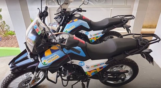 Motos zero km entregues pela prefeitura de Aparecida