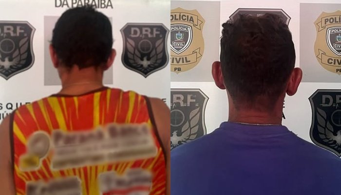 Presos em ação da Delegacia de Roubos e Furtos (DRF) de Patos
