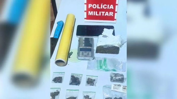 Prisão de mulher por tráfico de entorpecentes em Patos