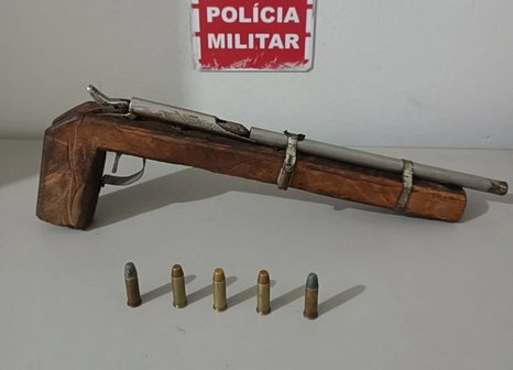 Arma de fogo apreendida em ação da Polícia Militar