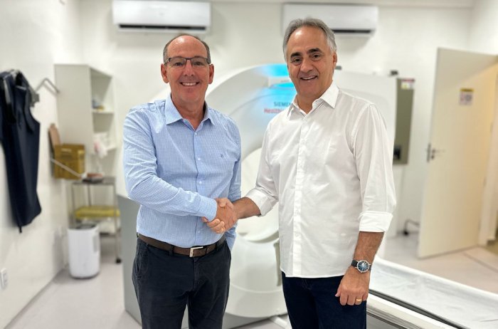 Deputado estadual, Luciano Cartaxo e o médico Geraldo Guedes